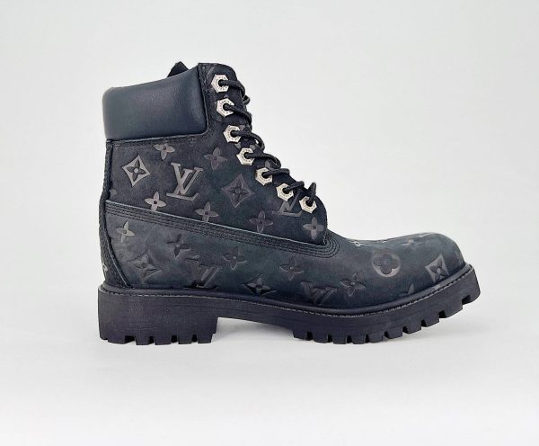 LV Mid Boots Black Monogram