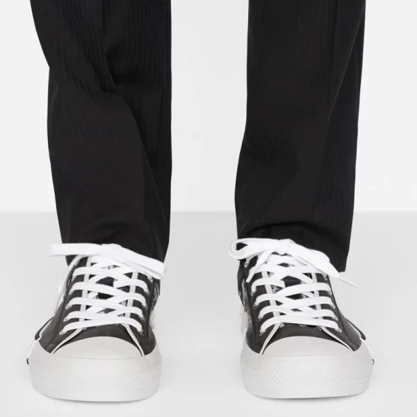 Dior B23 LOW-TOP SNEAKER Black and White Dior Oblique Canvas  1 - Image 5