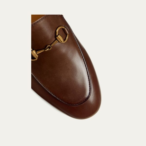 GUCCI Jordaan Leather Bit Loafers - Image 5