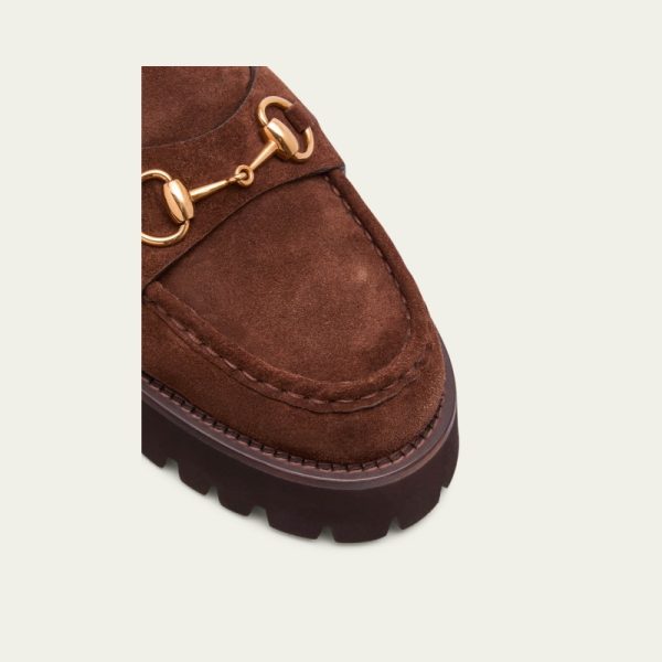 GUCCI Sylke Suede Bit Loafers - Image 3