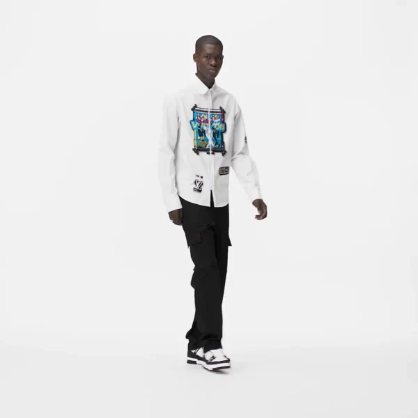 Louis Vuitton LV Trainer White Black - Image 2