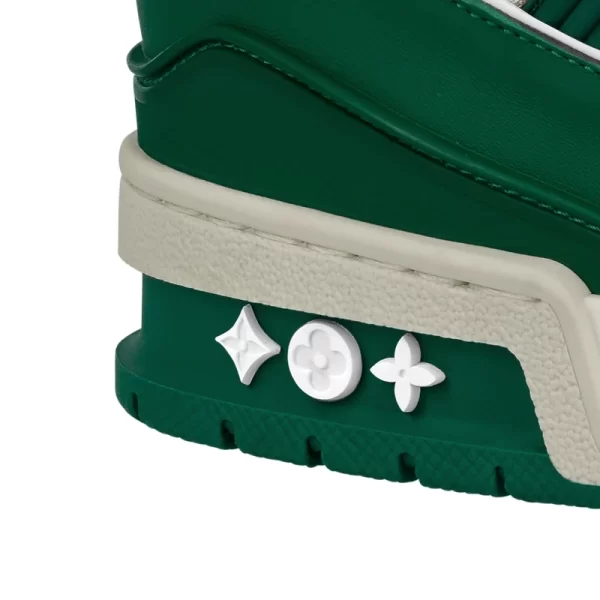 Louis Vuitton Trainer Green Monogram Denim  1 - Image 3