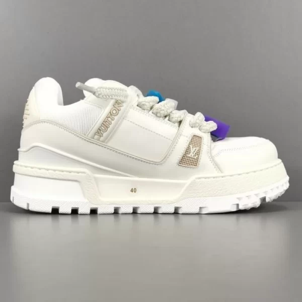 White Louis VuittonTrainer Maxi Tinkerbell low-top fashion casual sandals for men and women  1 - Image 6