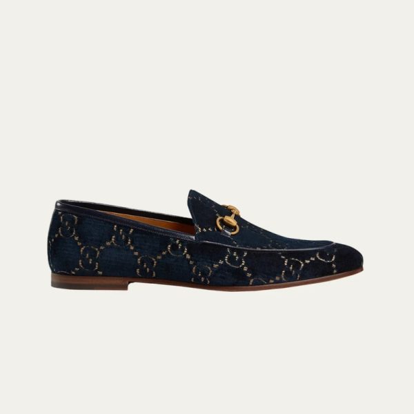 Men's New Jordaan Metallic G Velvet Loafers - Image 2