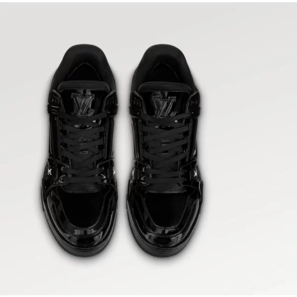 LV Trainer Black Embossed Monogram - Image 2