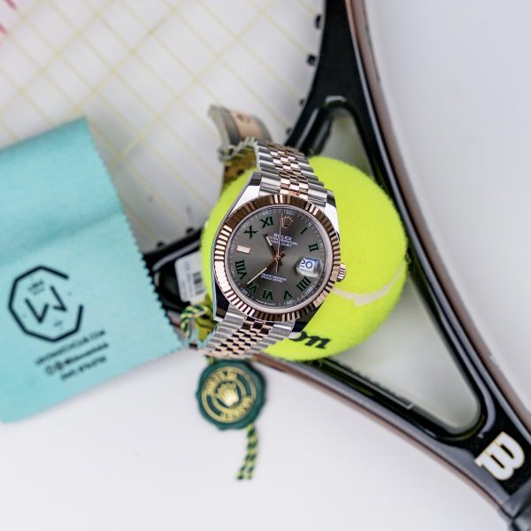 Rolex Datejust 41 Two Tone Rose Gold Wimbledon Jubilee - Image 3