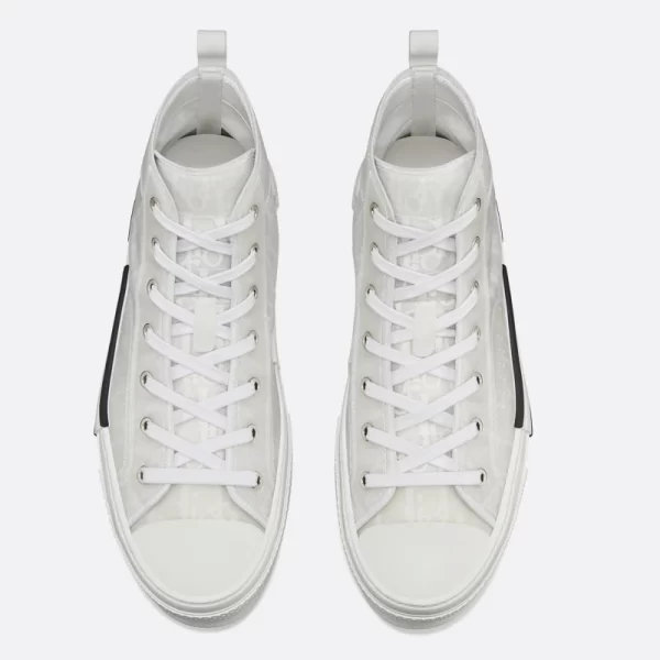 Dior B23 HIGH-TOP SNEAKER White Dior Oblique Canvas  1 - Image 6
