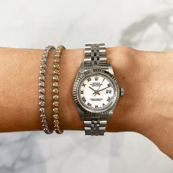 Rolex Datejust 26MM White Roman Numeral Steel Jubilee | 79174 - 2004 - Image 3