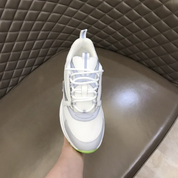 DIOR B22 Sneaker White Silver Fluo Green - Image 4