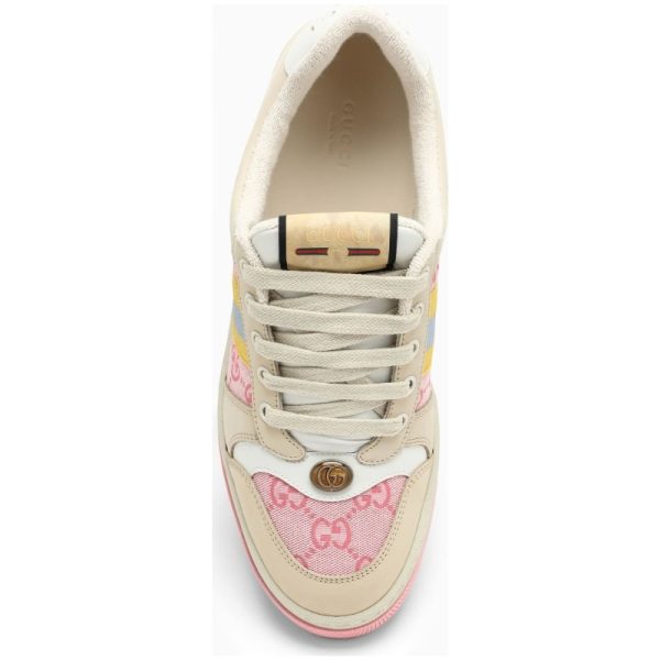 Gucci Women's Screener GG Sneaker in Light Pink Canvas - Image 5