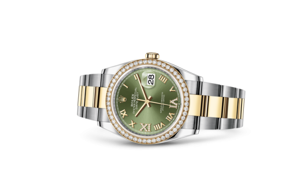 Rolex DATEJUST 36 Oyster, 36 mm, Oystersteel, yellow gold and diamonds - Image 2