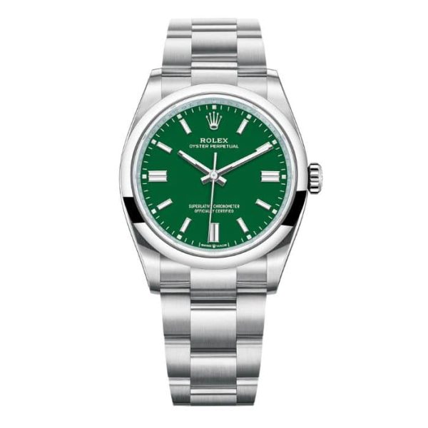 Rolex Oyster Perpetual 36mm with Green Dial & Oyster Bracelet
