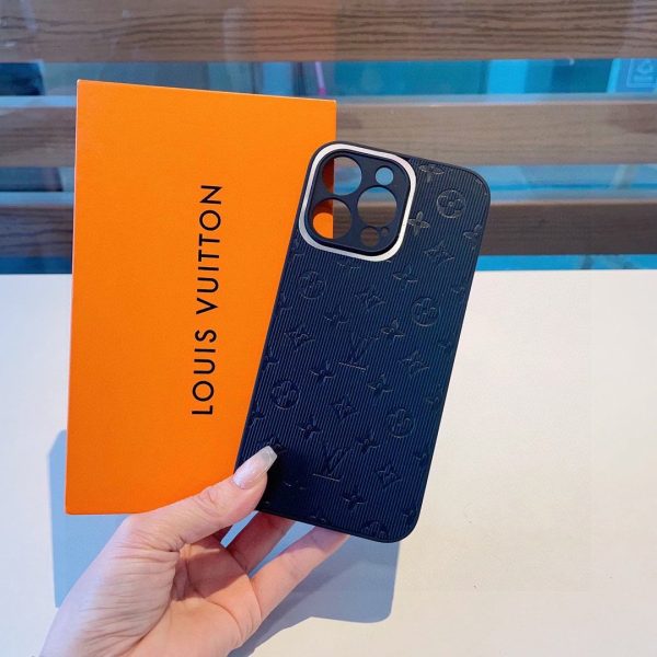 Louis Vuitton old flower mobile phone case "Black" - Image 5