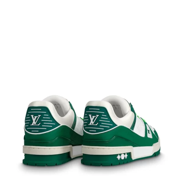 Louis Vuitton Trainer Green Monogram Denim  1 - Image 2