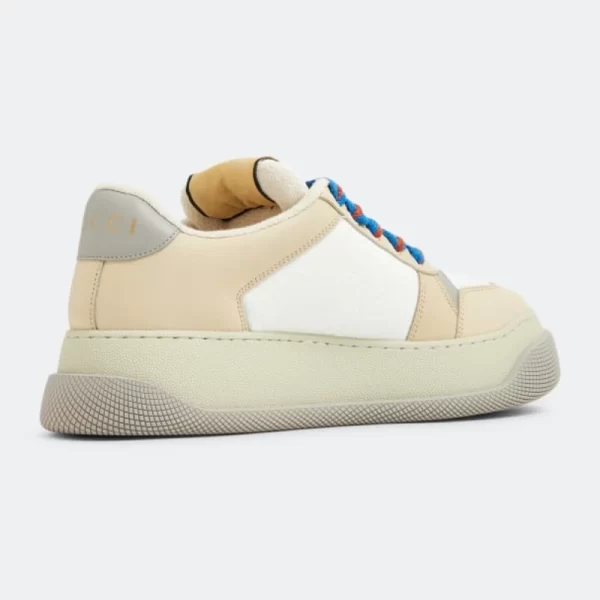 GUCCI Screener GG-canvas and leather trainers  1 - Image 2