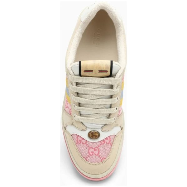 Gucci Women's Screener GG Sneaker in Light Pink Canvas  1 - Image 5