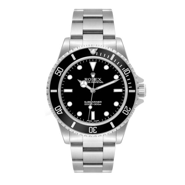 Rolex Submariner No Date 40mm 2 Liner Steel Mens Watch 14060 Box Papers