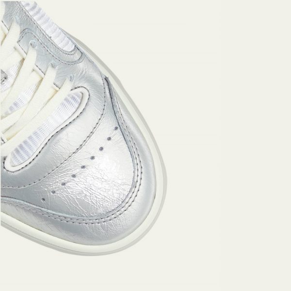 MAC80 Metallic Leather Low-Top Sneakers - Image 3