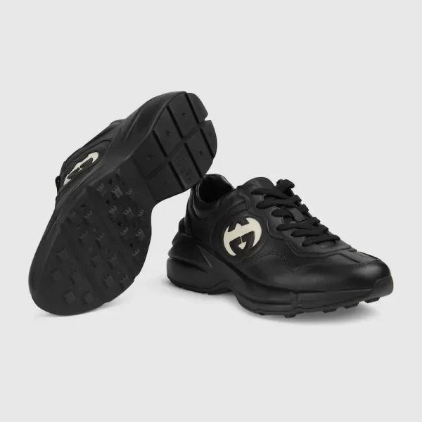 GUCCI Rhyton Leather Sneakers  1 - Image 5