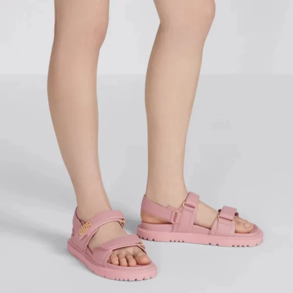 DIORACT SANDAL Pink Lambskin  1 - Image 4
