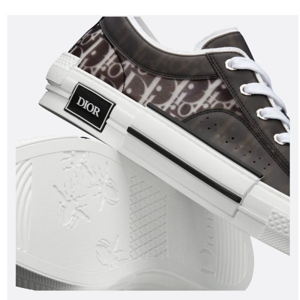 Dior B23 LOW-TOP SNEAKER Black and White Dior Oblique Canvas  1 - Image 8