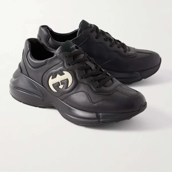 GUCCI Rhyton Leather Sneakers  1 - Image 2